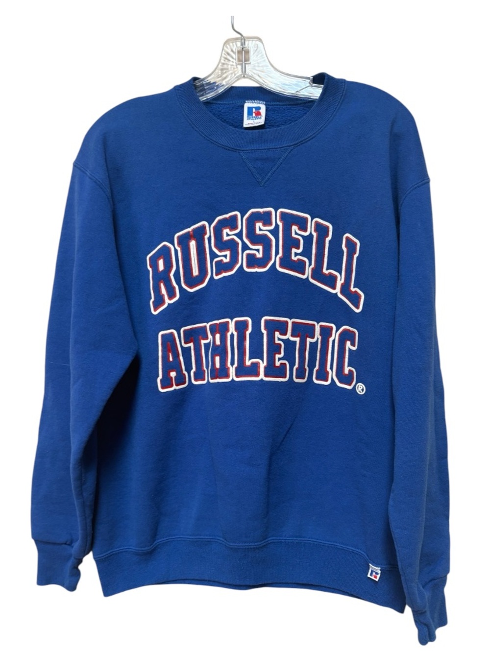 Vintage 90s Russell Athletic Large Spellout Crewneck Sweatshirt USA